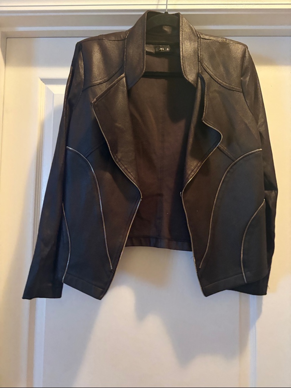 Bali Brown Faux jacket Open Front Jacket